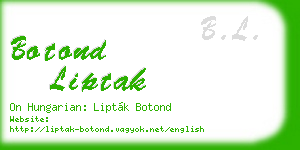 botond liptak business card